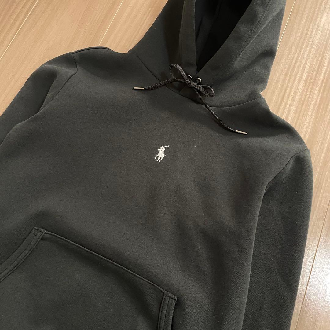 【美品】POLO RALPH LAUREN 現行タグ ダブルニット パーカーXS