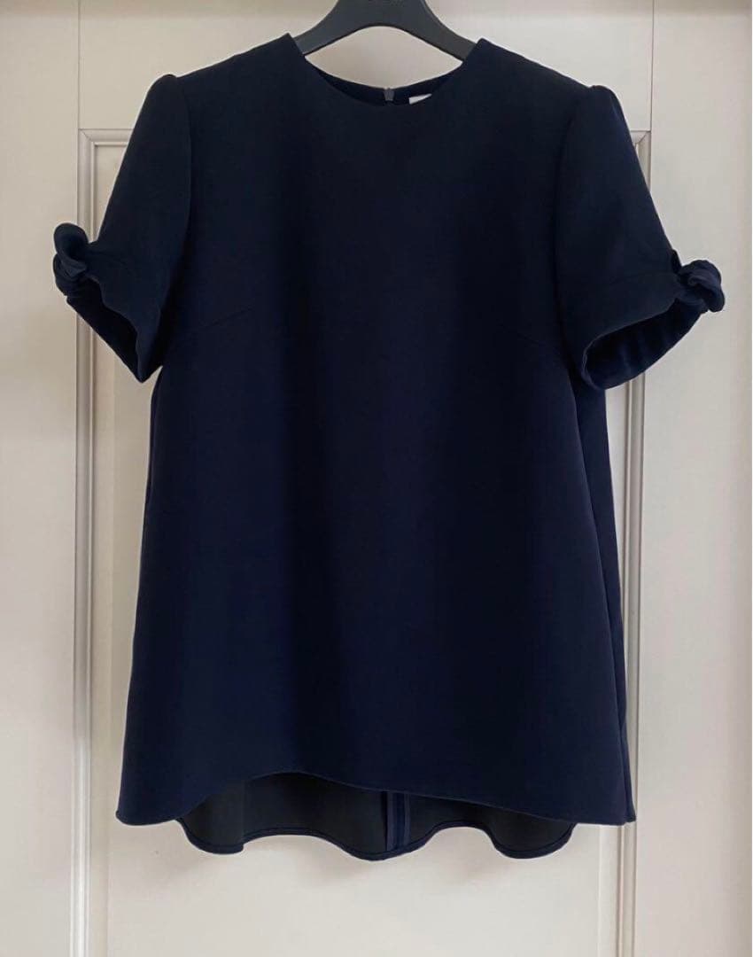 ボーダーズアットバルコニー 袖リボンブラウス