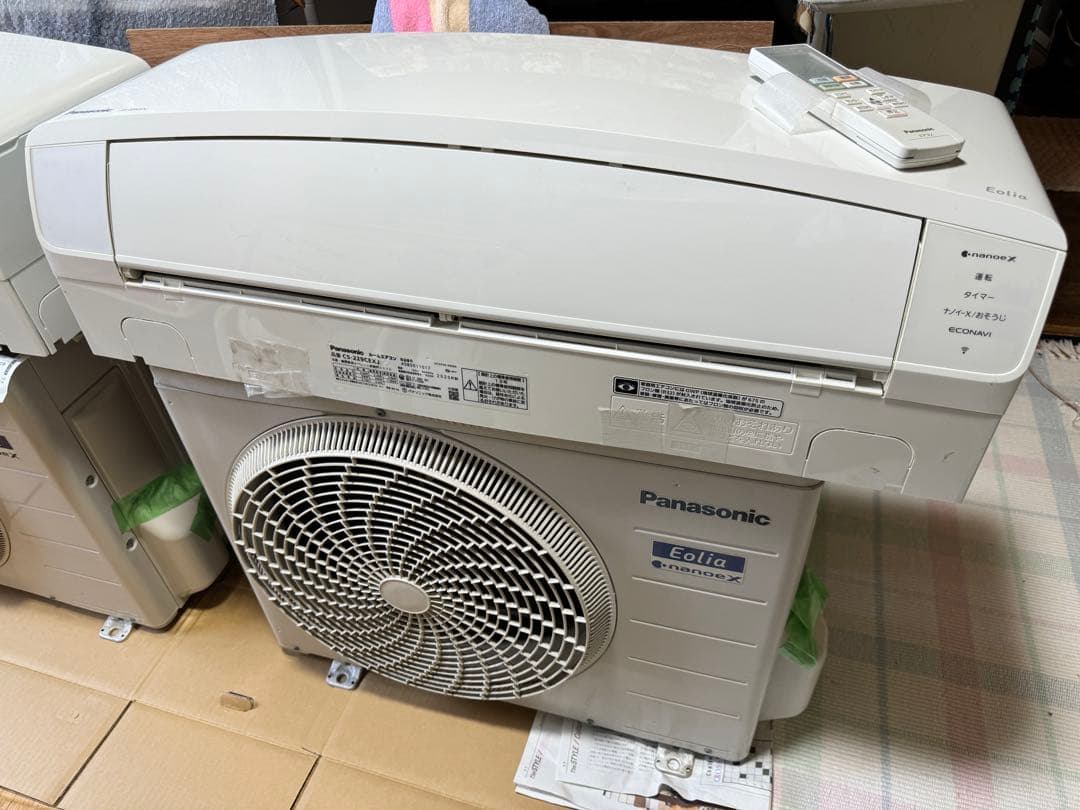 室外機送料込 6畳用 パナソニック お掃除エアコン クーラー 2.2kw 22