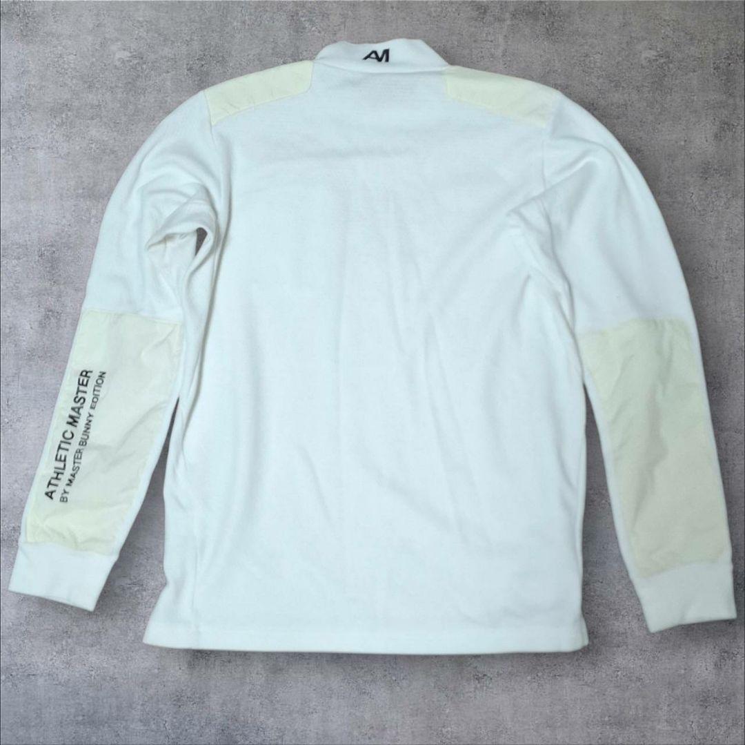 マスターバニーエディション モックネック L相当 ストレッチ 白 手洗い洗濯済