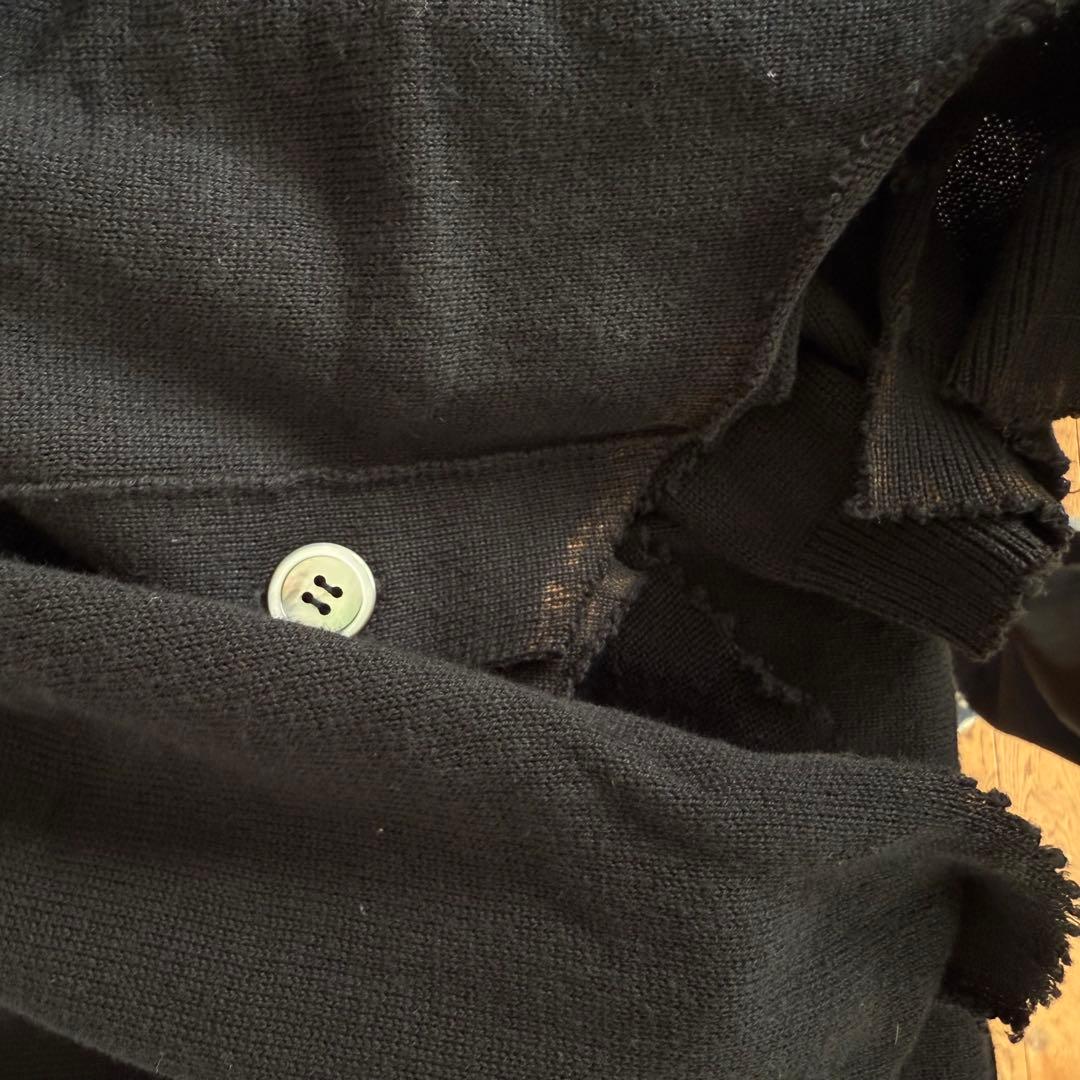 15aw コムデギャルソン オムプリュス 断ち切り デザイン カーディガン