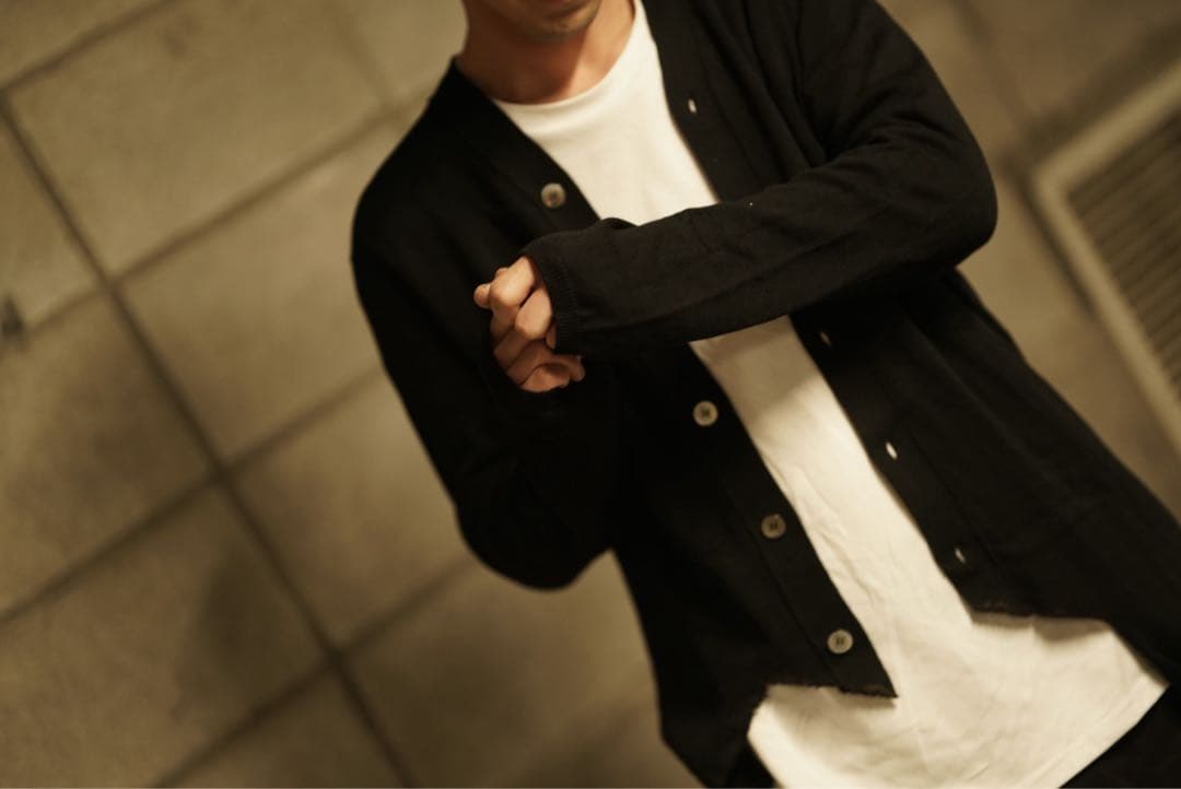 15aw コムデギャルソン オムプリュス 断ち切り デザイン カーディガン