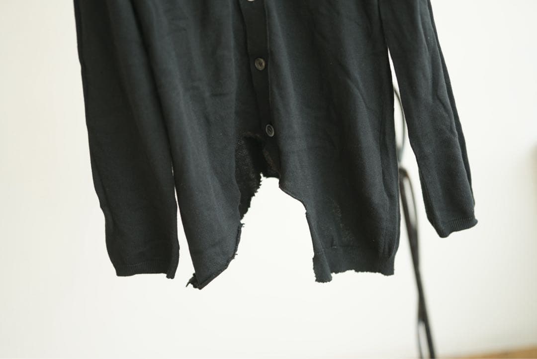 15aw コムデギャルソン オムプリュス 断ち切り デザイン カーディガン