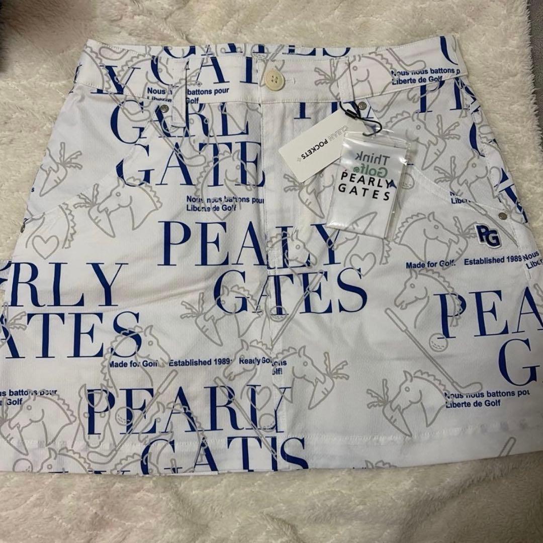 【タグ付き新品】PEARLY GATES スカート　白