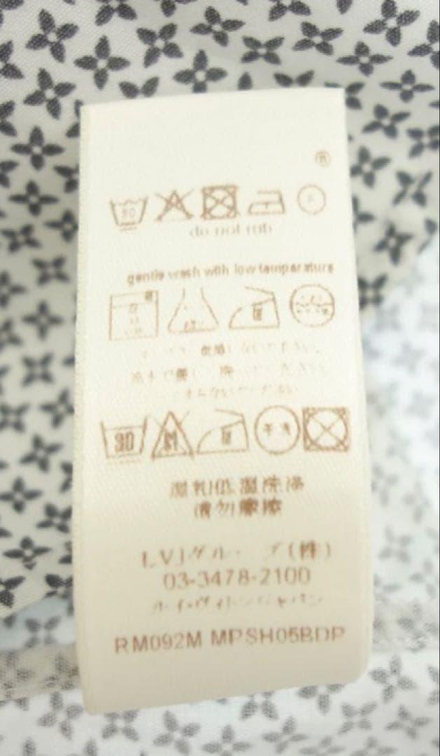 LOUIS VUITTON PARIS モノグラム シャツ