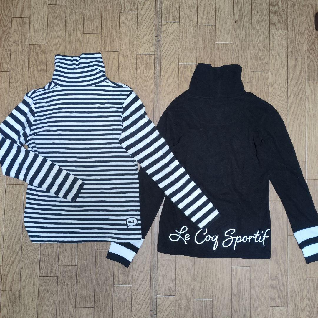 Le Coq Sportif ゴルフウェア 黒×白 コーデセット／サイズ7（S）