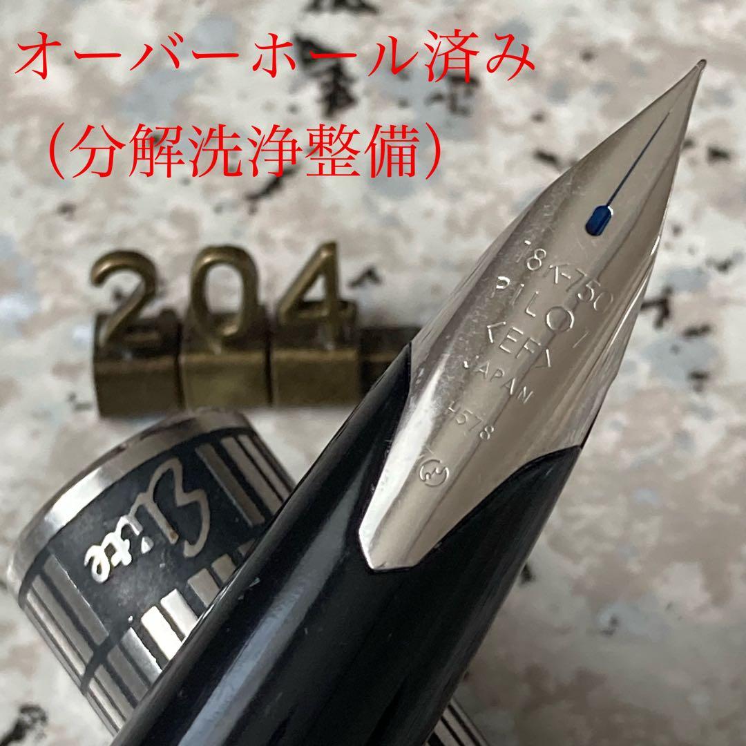 #204 オーバーホール済み 万年筆 パイロット PILOT 全格子 18k