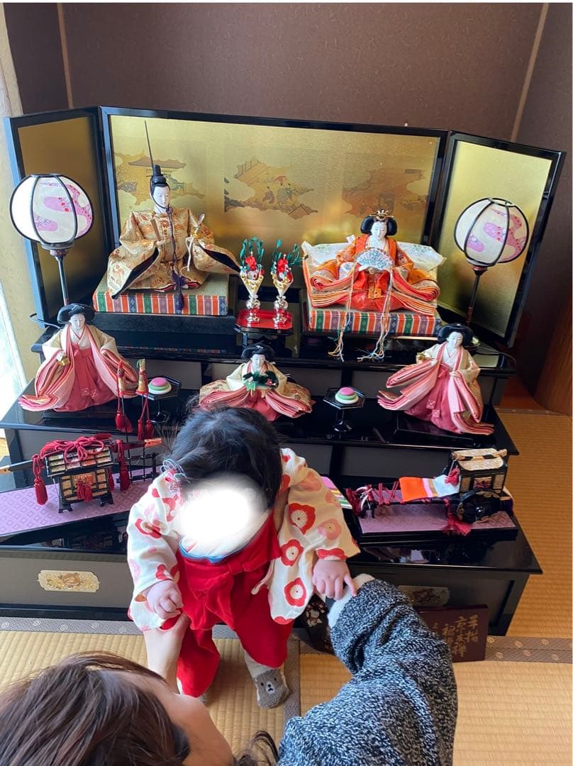 大きな雛飾り 3段 セット