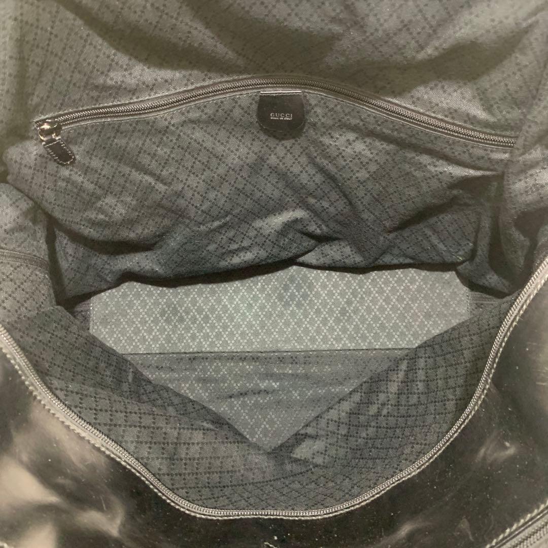 ◇ GUCCI グッチ ボストンバッグ トラベルバッグ キャンバス×レザー ◇