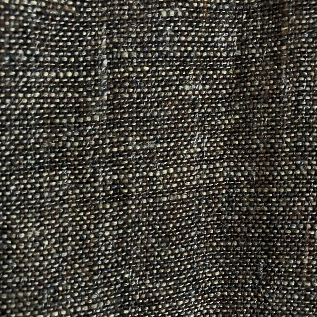 45R リネンツイードコート 定価10万 ステンカラーコート ロング サイズ2