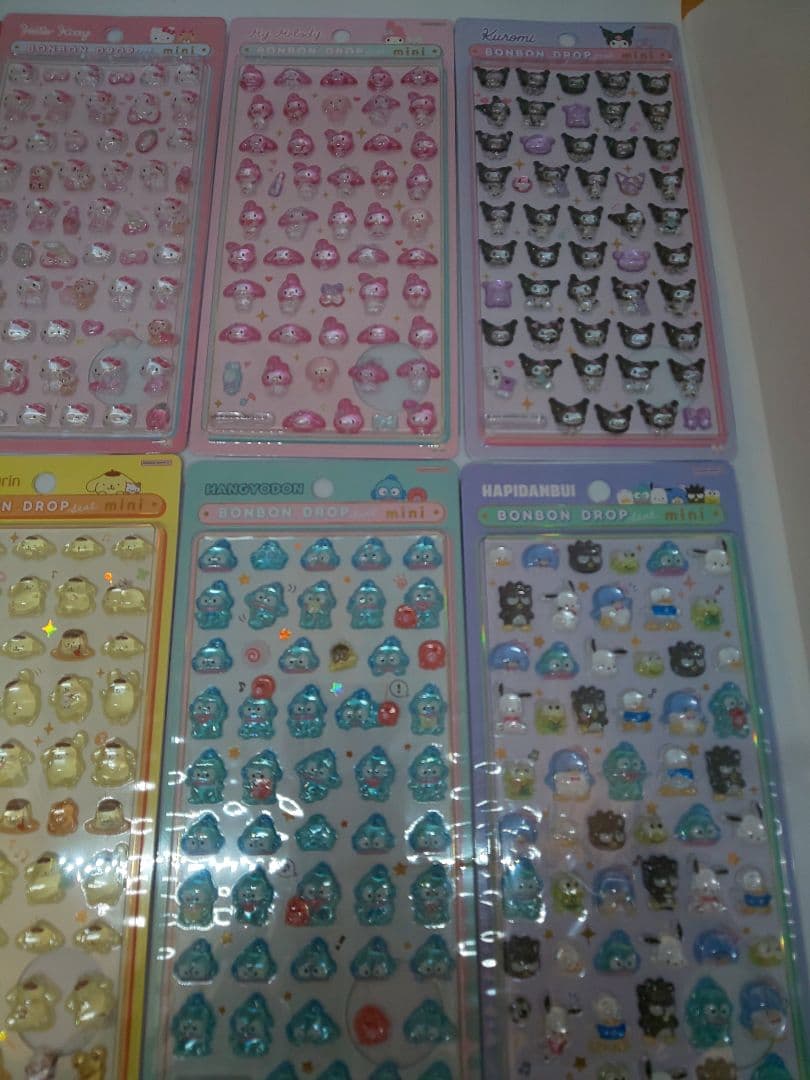 ボンボンドロップシールミニ　サンリオ 8種