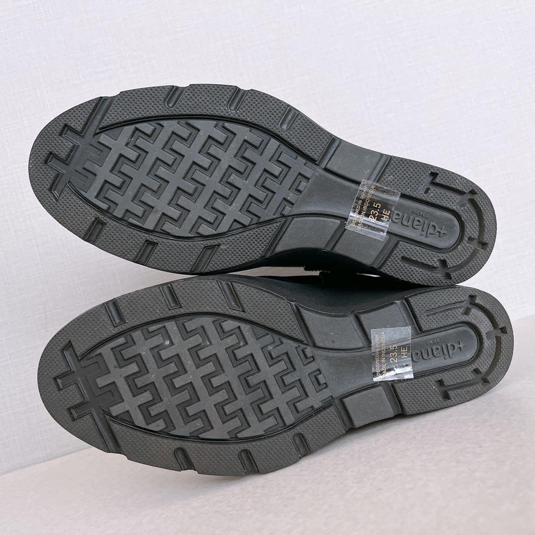 +diana ヒールアップスニーカー ウエッジソール ブラック 23.5cm