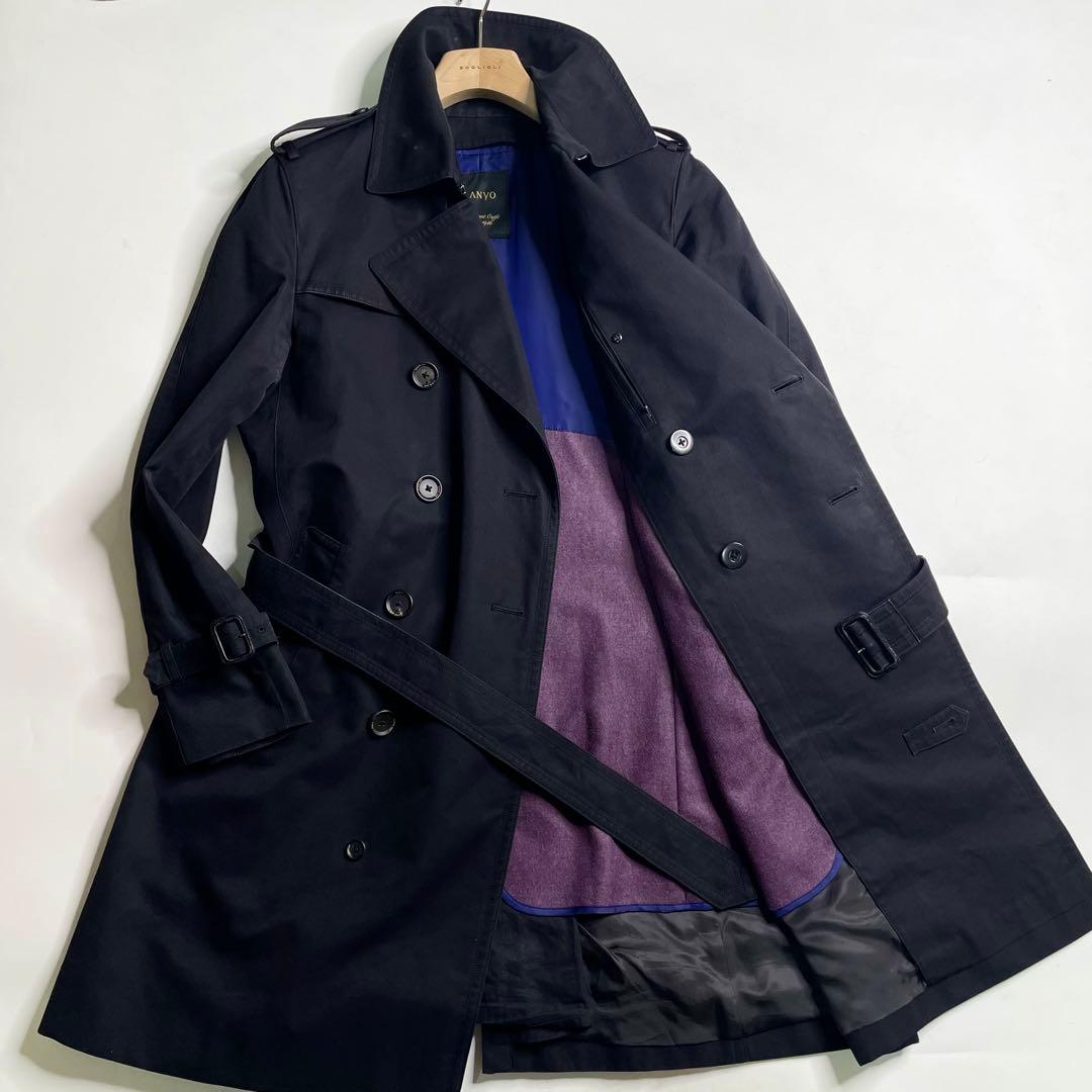 SANYO 100年コート ダブルトレンチコート ライナー付き L 三陽商会