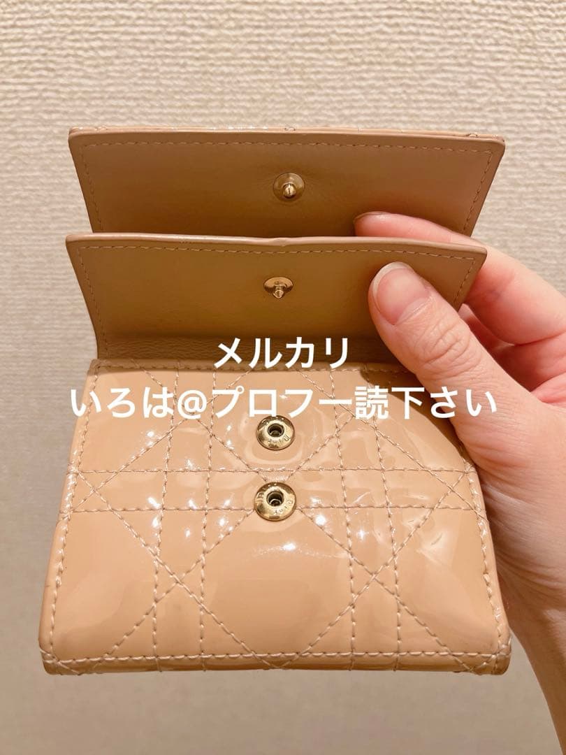 Dior レディディオール ロータスウォレット 折り財布