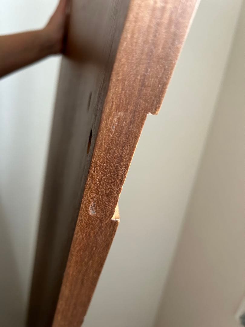 無印良品 木製ベッドフレーム用ヘッドボード（旧型）ダブルサイズ ウォールナット