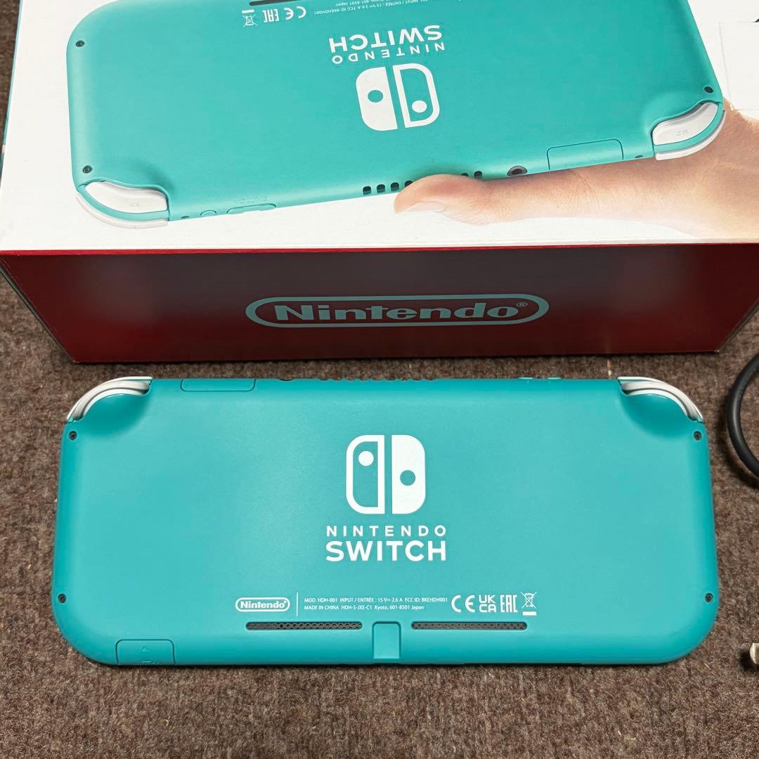 Switch Lite ターコイズブルー 充電器付き 箱付き