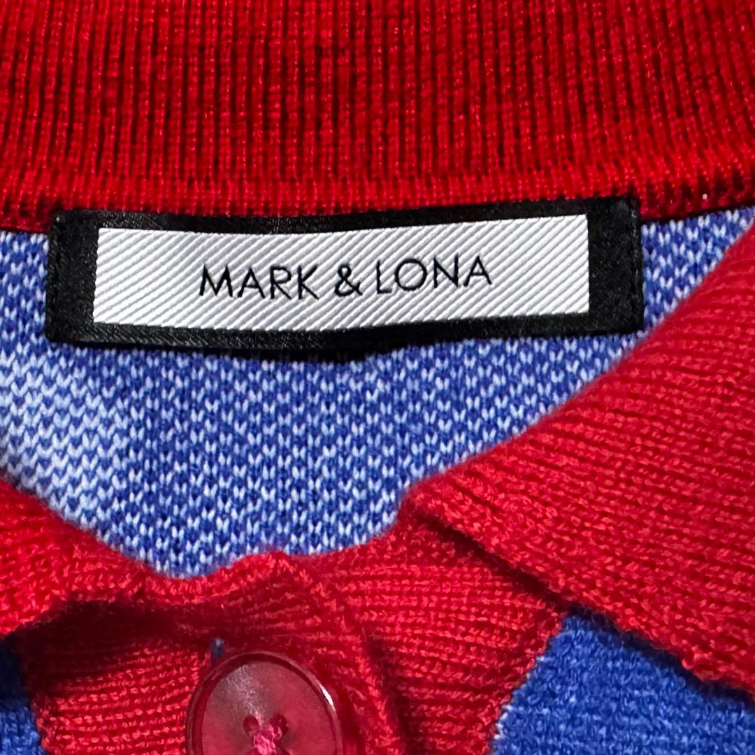 MARK ＆ LONA マークアンドロナ ウール混 ニット ポロシャツ 長袖