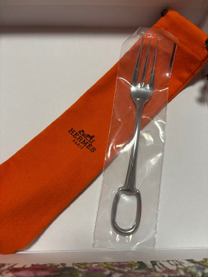 エルメス　デザート　デザートフォーク 〈アトラージュ〉 ステンレススティール