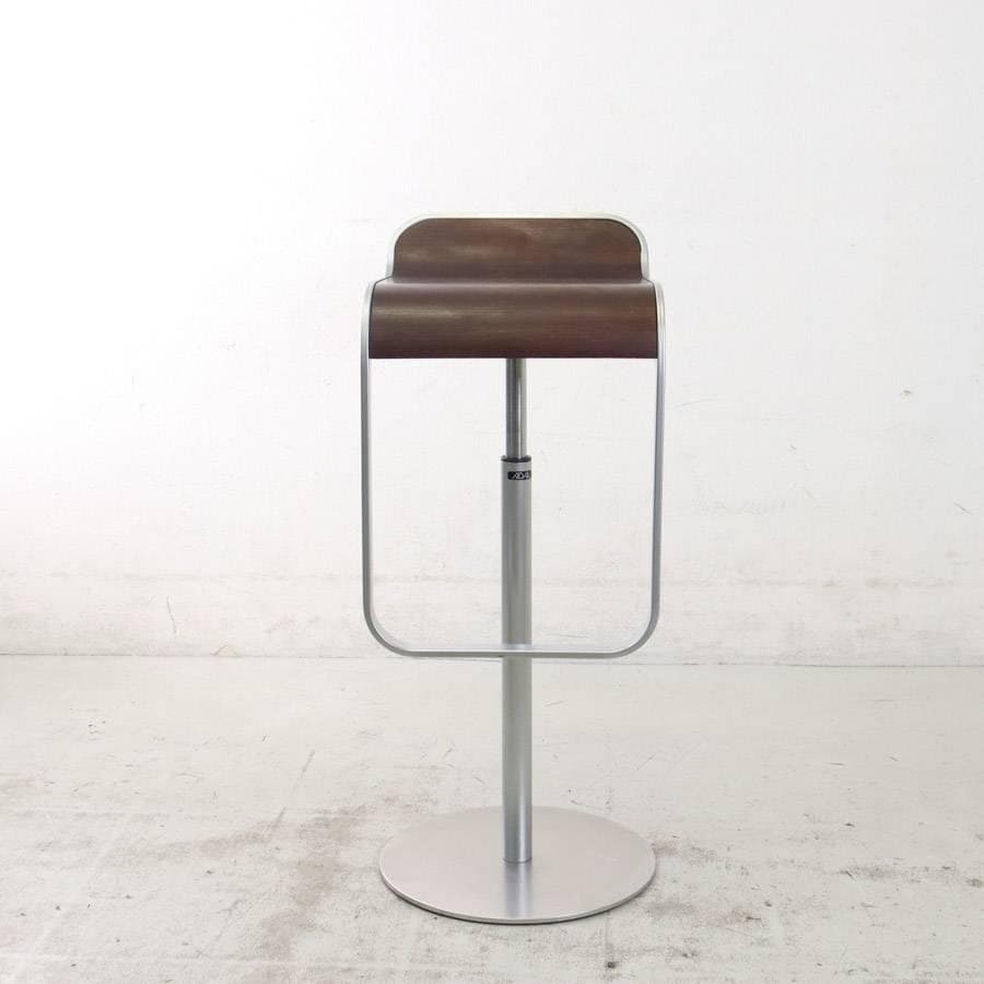 はなこ様6の3ラパルマ レム ハイスツール 板座 オーク突板 ブラウン昇降回転9