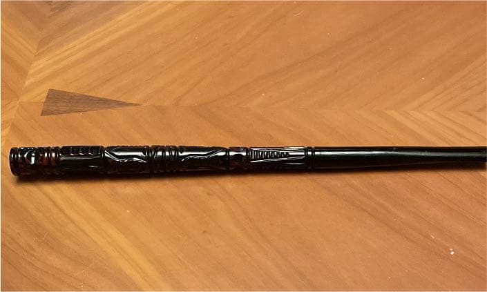 煙管　北国　木彫