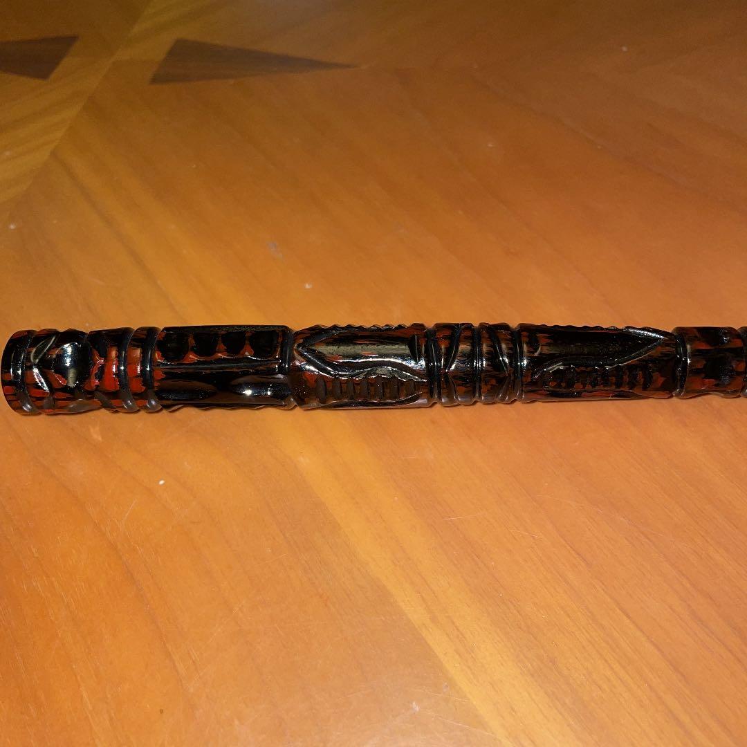 煙管　北国　木彫