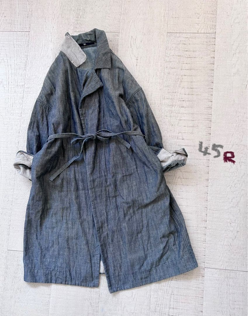 45R インディゴのラフなハーフコート 3 / 45rpm umii908