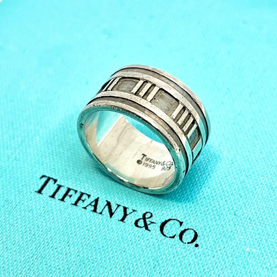 ティファニー アトラスリング ワイドリング リング シルバー925 18号