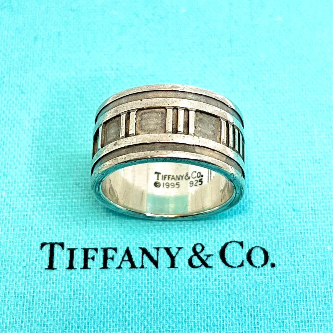 ティファニー アトラスリング ワイドリング リング シルバー925 18号