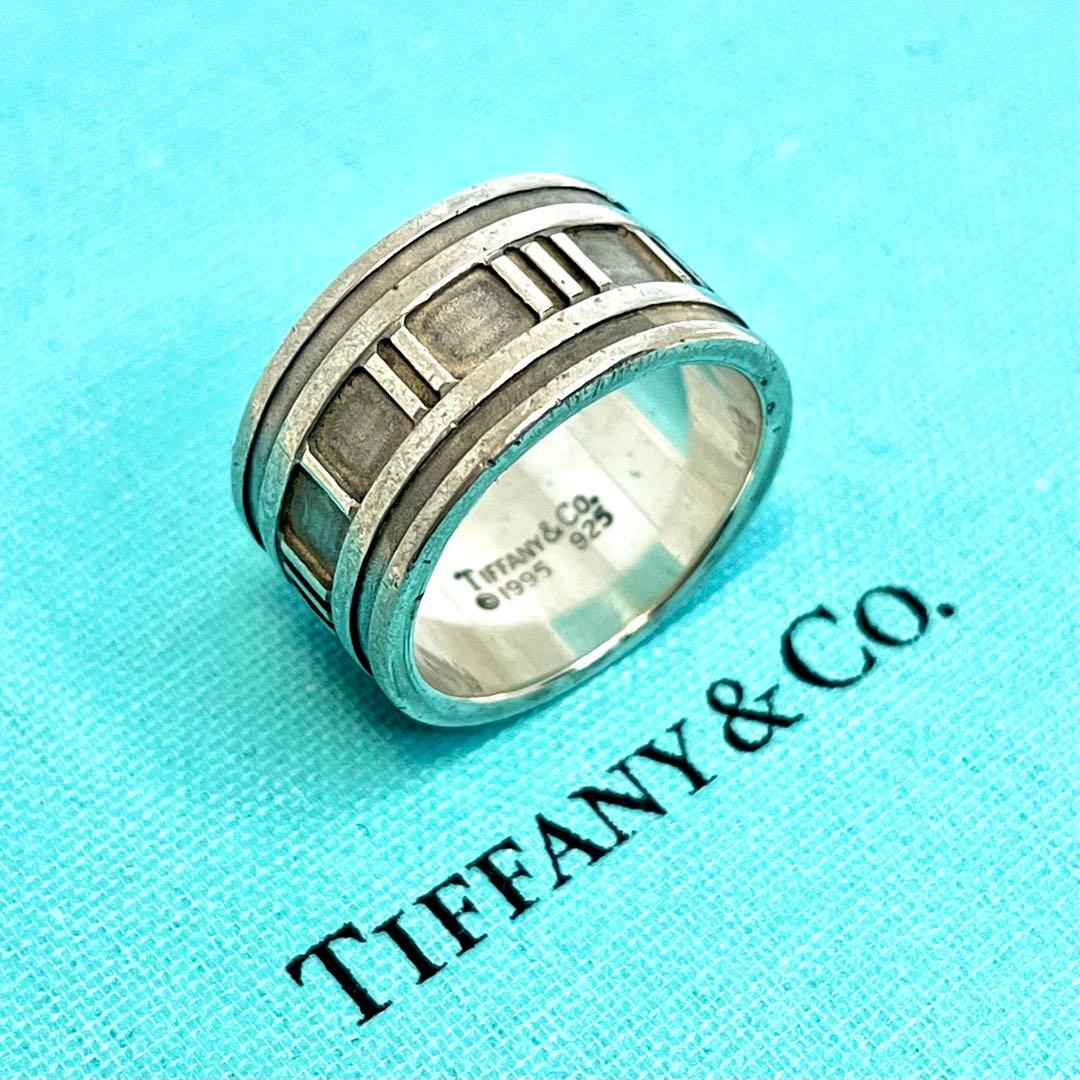 ティファニー アトラスリング ワイドリング リング シルバー925 18号