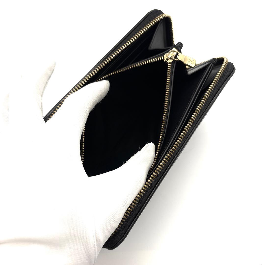 現行◆極美品◆ルイヴィトン ジッピーウォレット クッサン エンボス ブラック