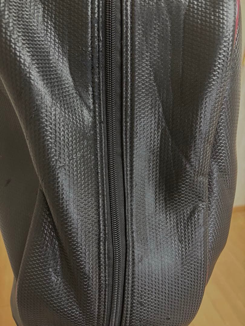 やっさん　le coq sportif キャディバッグ ブラック レッド