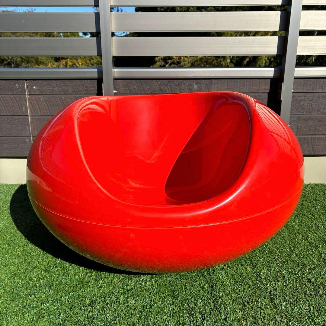 アデルタ 希少 レア パスティルチェア エーロ・アールニオ ラウンジチェア 橙