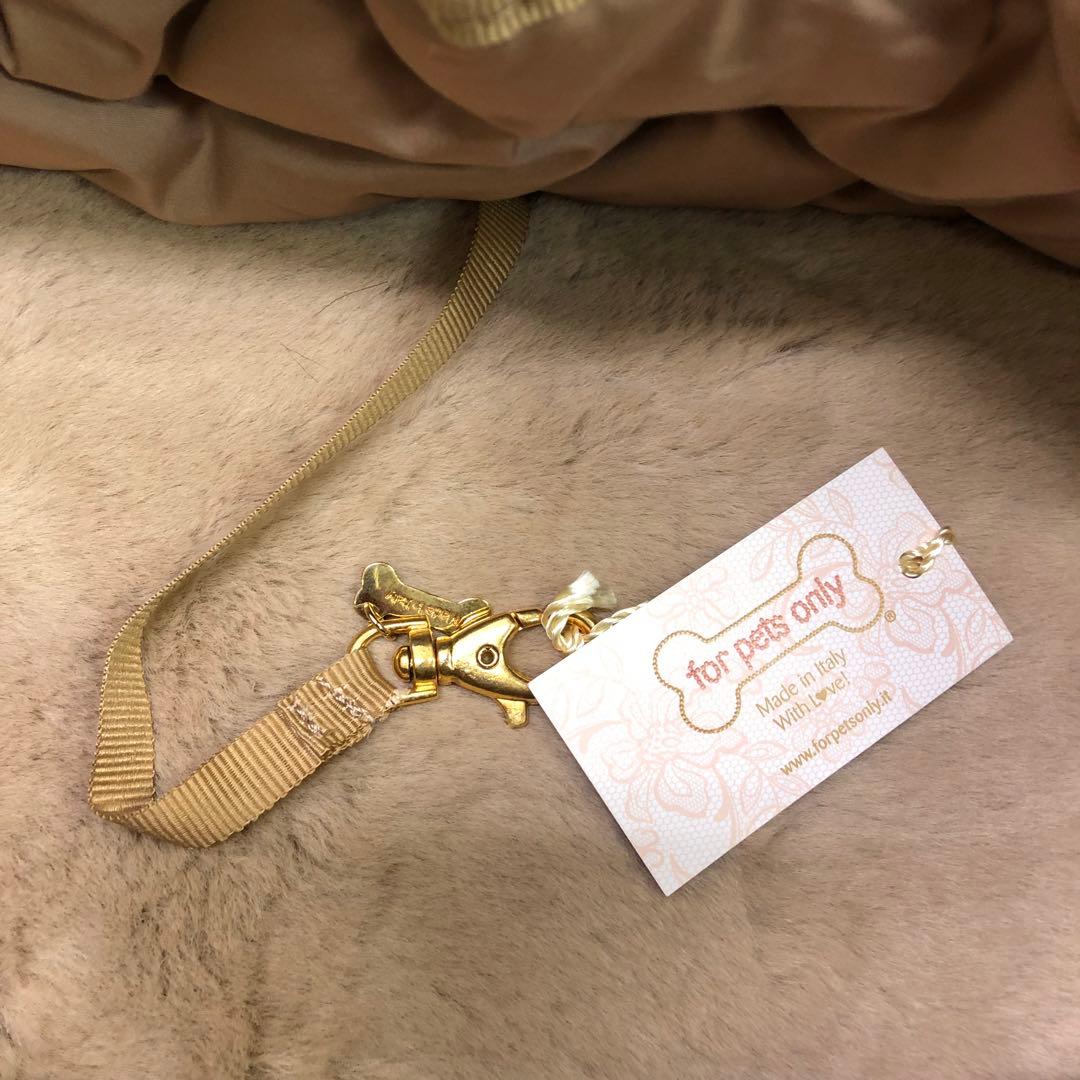 M*a様 未使用 for pets only リボン付きファーキャリーバッグ 犬