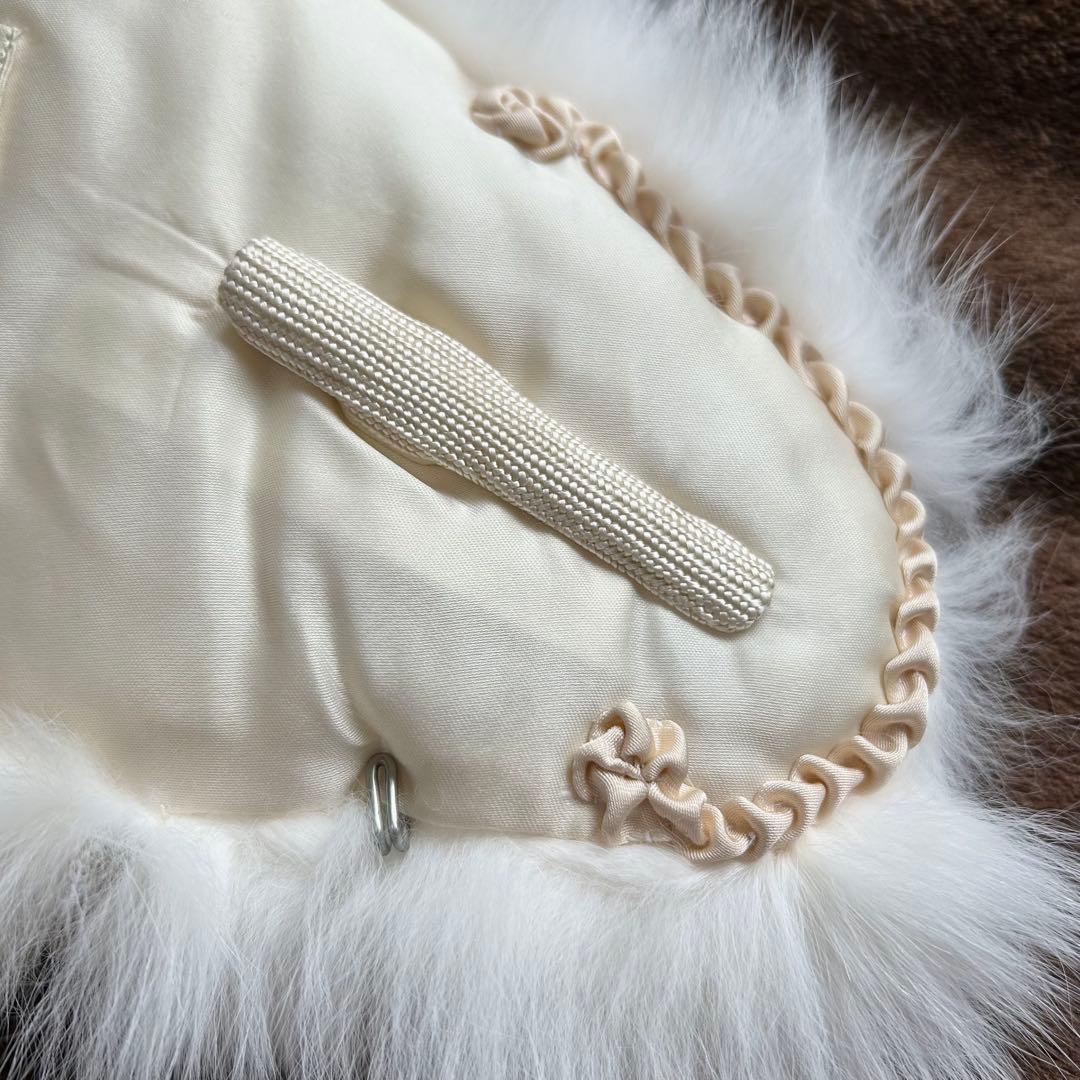 【最終価格】 美品 SAGAFOX 高級 ファーショール 大判 和装 成人式