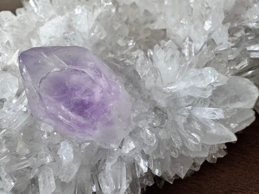水晶クラスター アメジスト 共生