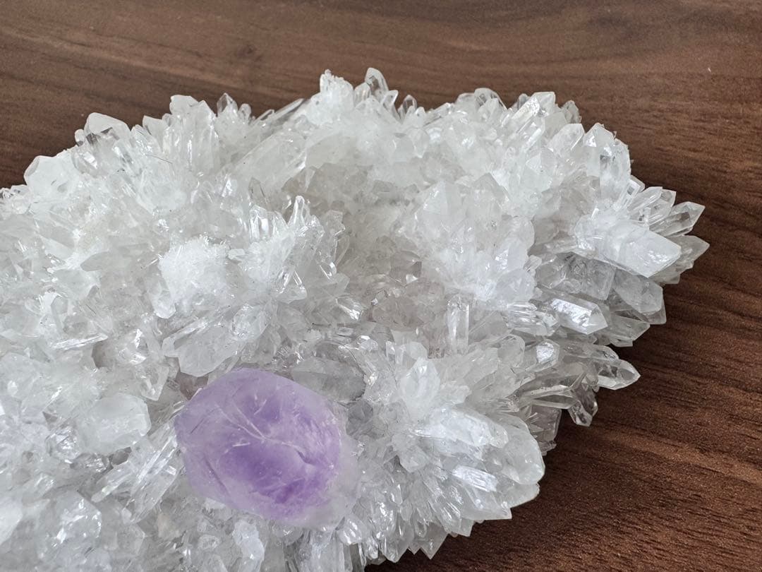 水晶クラスター アメジスト 共生