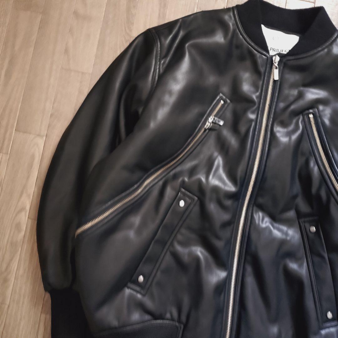 極美品 PRANK PROJECT フェイクレザーMA-1
