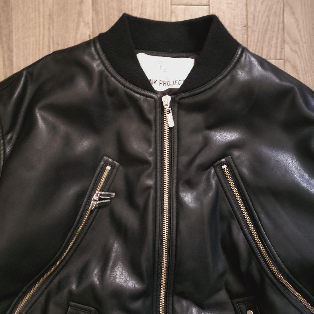 極美品 PRANK PROJECT フェイクレザーMA-1