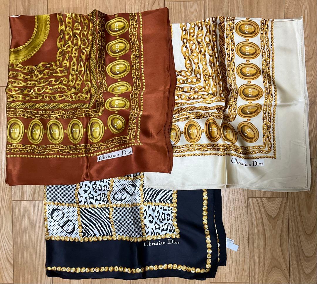 クリスチャンディオール　Dior シルク　スカーフ　3点セット