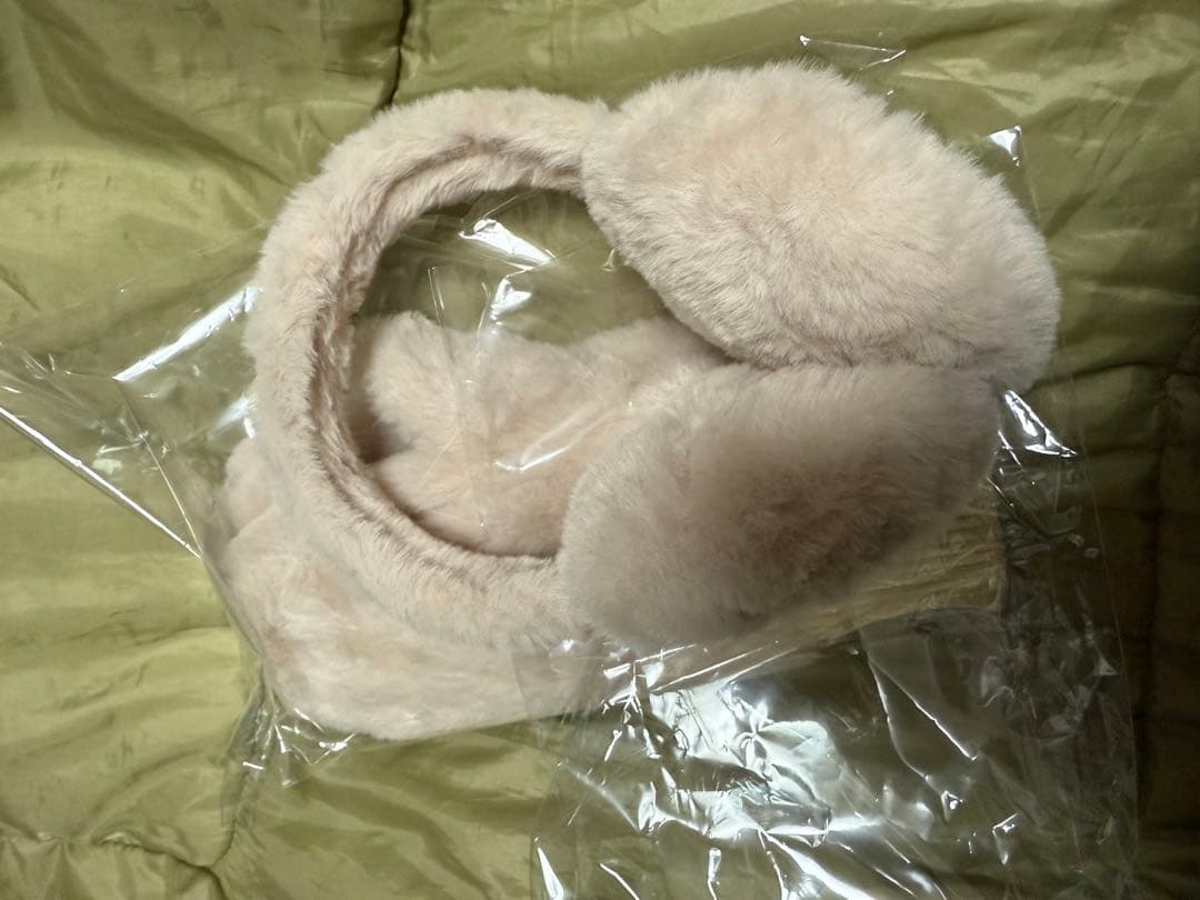 HUNTER ベージュ イヤーマフ ミトン　セット