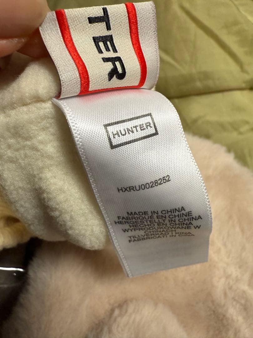 HUNTER ベージュ イヤーマフ ミトン　セット