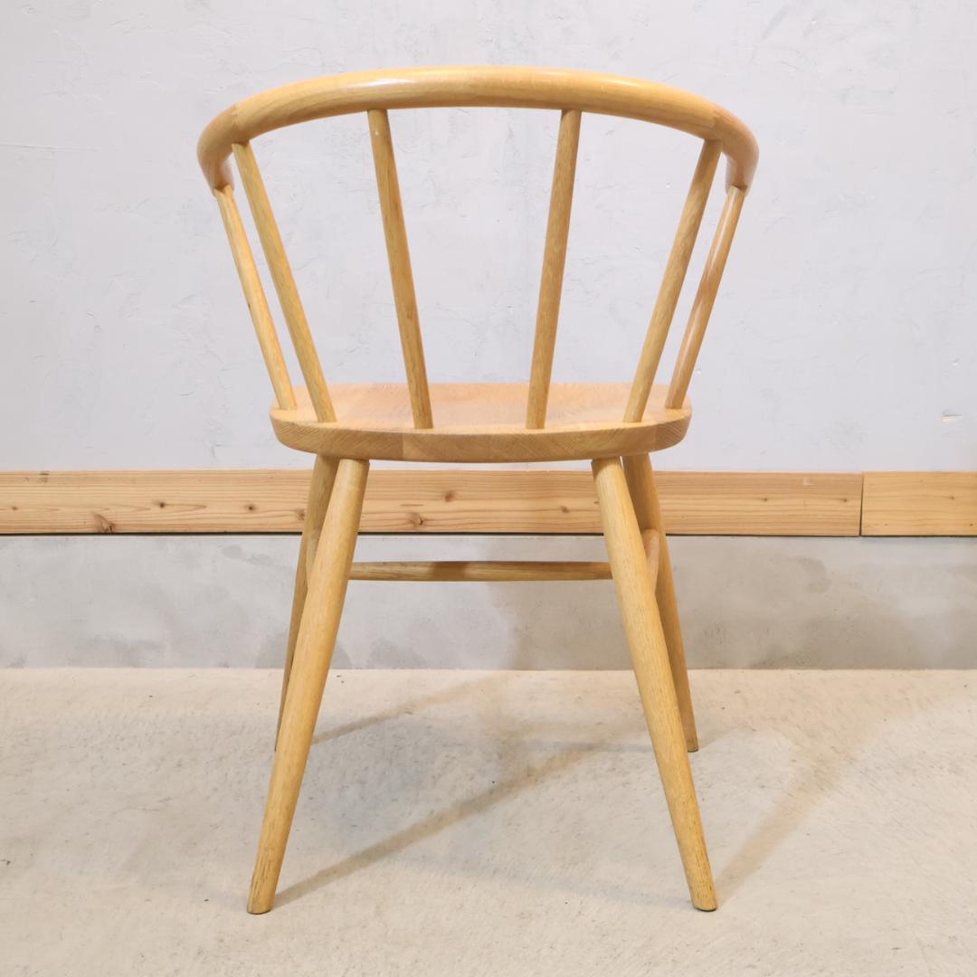 無印良品 MUJI オーク無垢材 ダイニングチェア アーム ボウバックチェア