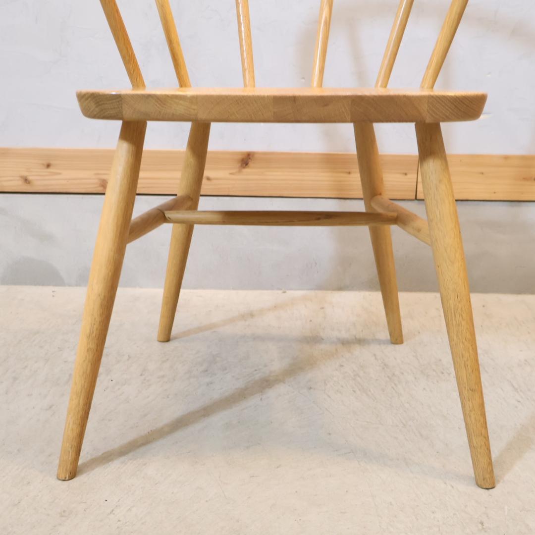 無印良品 MUJI オーク無垢材 ダイニングチェア アーム ボウバックチェア