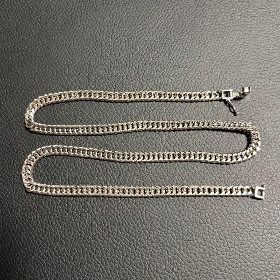 (シルバー925) 6面ダブル 50cm 30g 喜平ネックレス