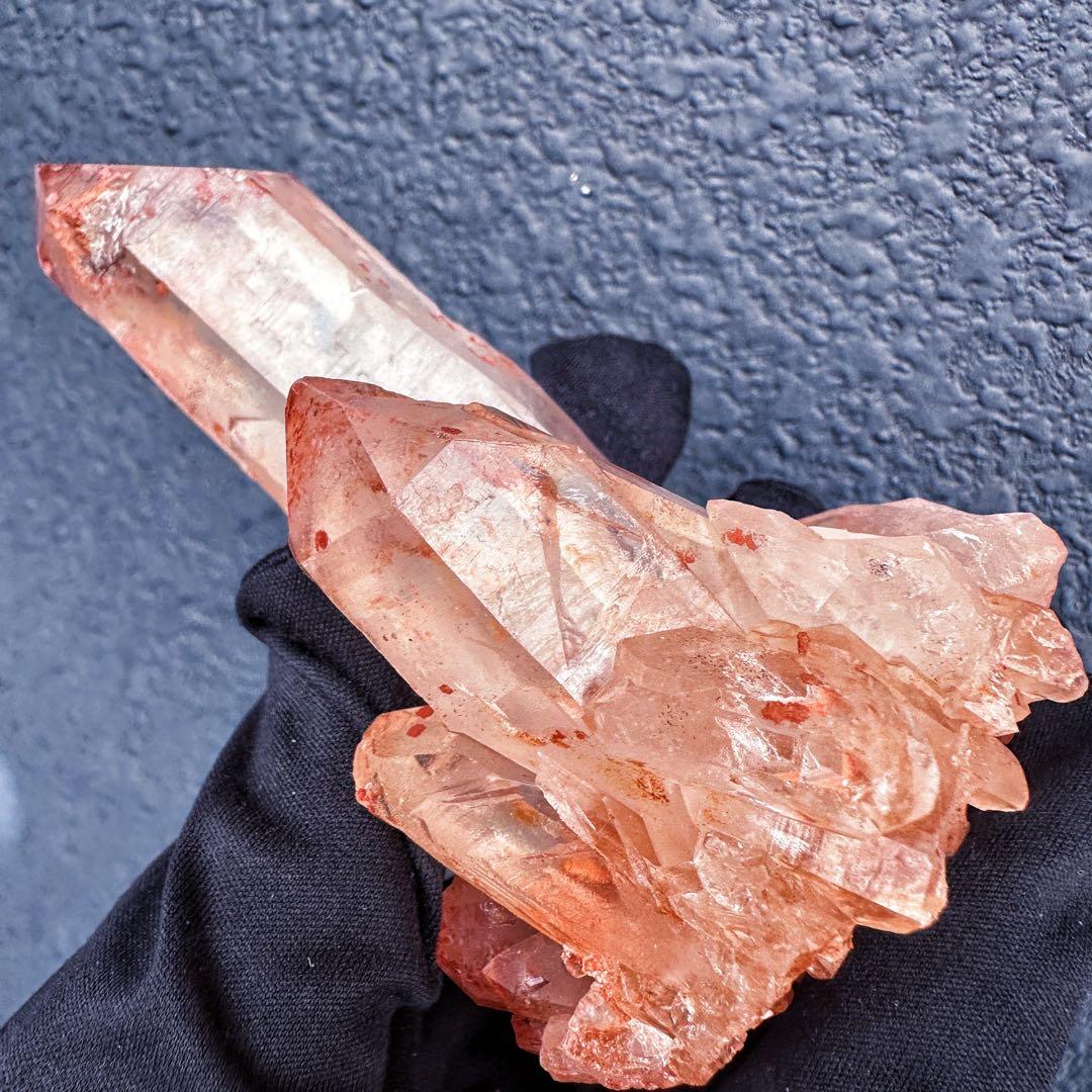 希少❗️高品質❗️ピンク♡ヒマラヤ水晶クラスター☆キラキラ超強いパワー水晶A1360