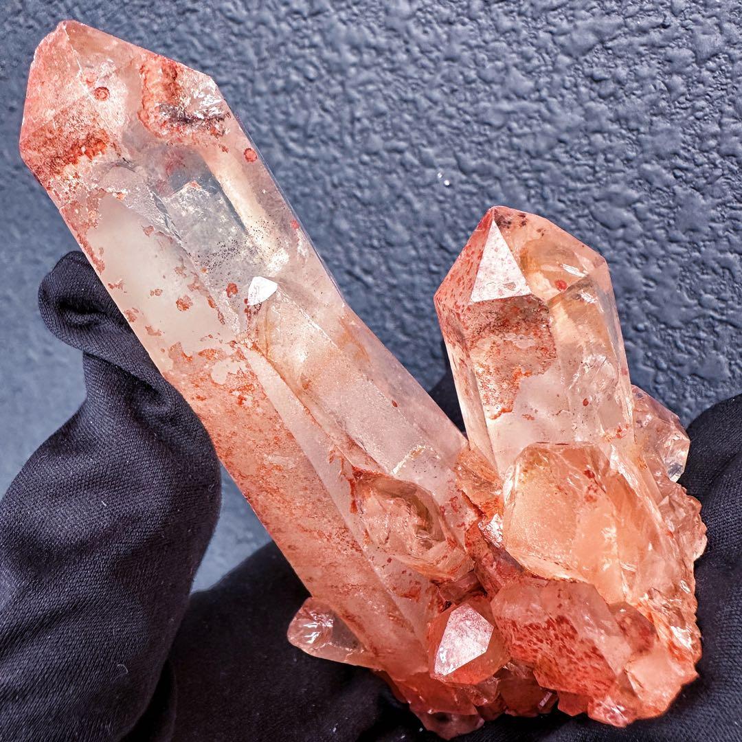 希少❗️高品質❗️ピンク♡ヒマラヤ水晶クラスター☆キラキラ超強いパワー水晶A1360