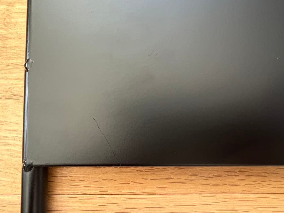 アイアン工房　アイアンテーブル+ブラックマルチプレート　　収納バッグ付き