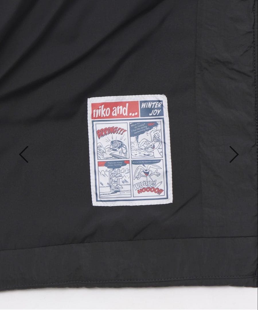 ニコアンド　アライドモンスター切り替えジャケット　L チャコール　新品未使用❣️