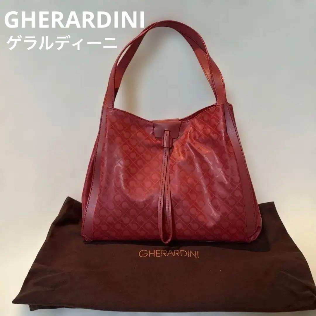美品　GHERARDINI ゲラルディーニ　ソフィティ　ローラ　トートバッグ　赤