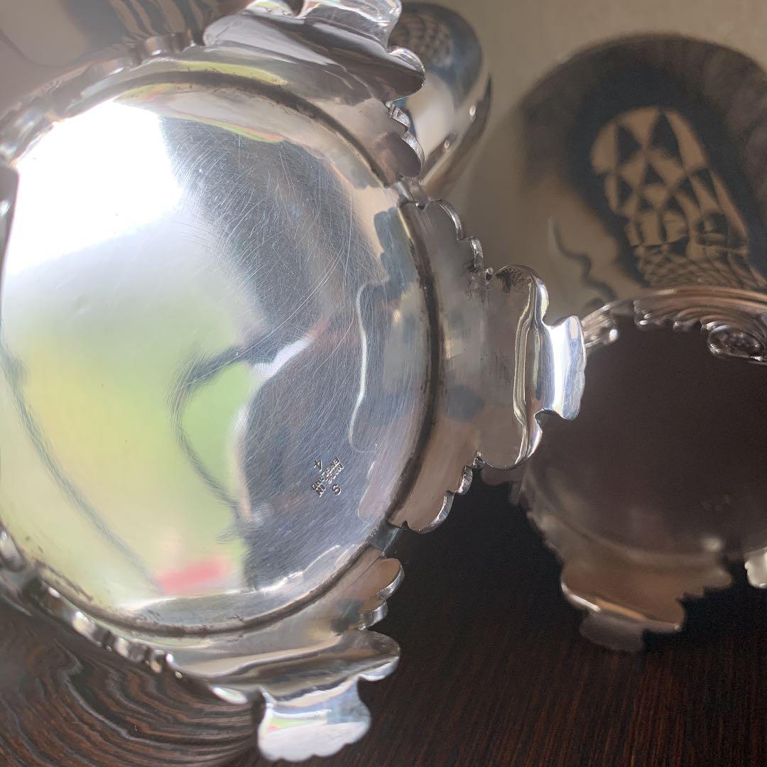 純銀　ティーセット　ティーポット　シルバー　イギリス　英国　1935年